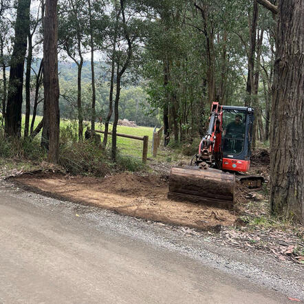 New driveway cut out New driveway cut out